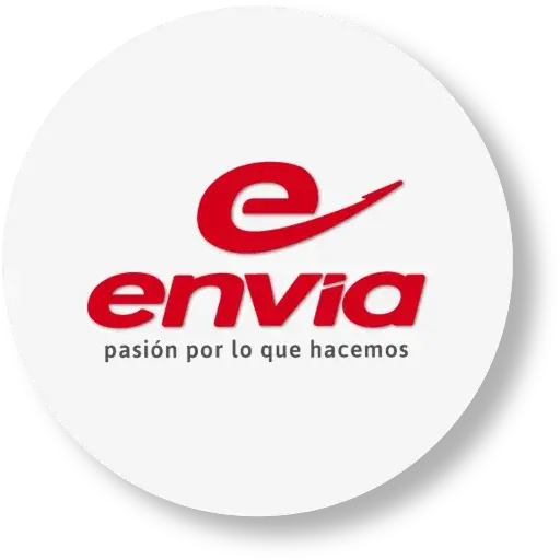 Logo de envia color rojo - Efficommerce